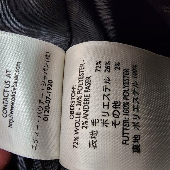 Eddie Bauer Womens Skirt Wool Blend Black Houndstooth Pleated Size 12 Academia - Picture 13 of 13